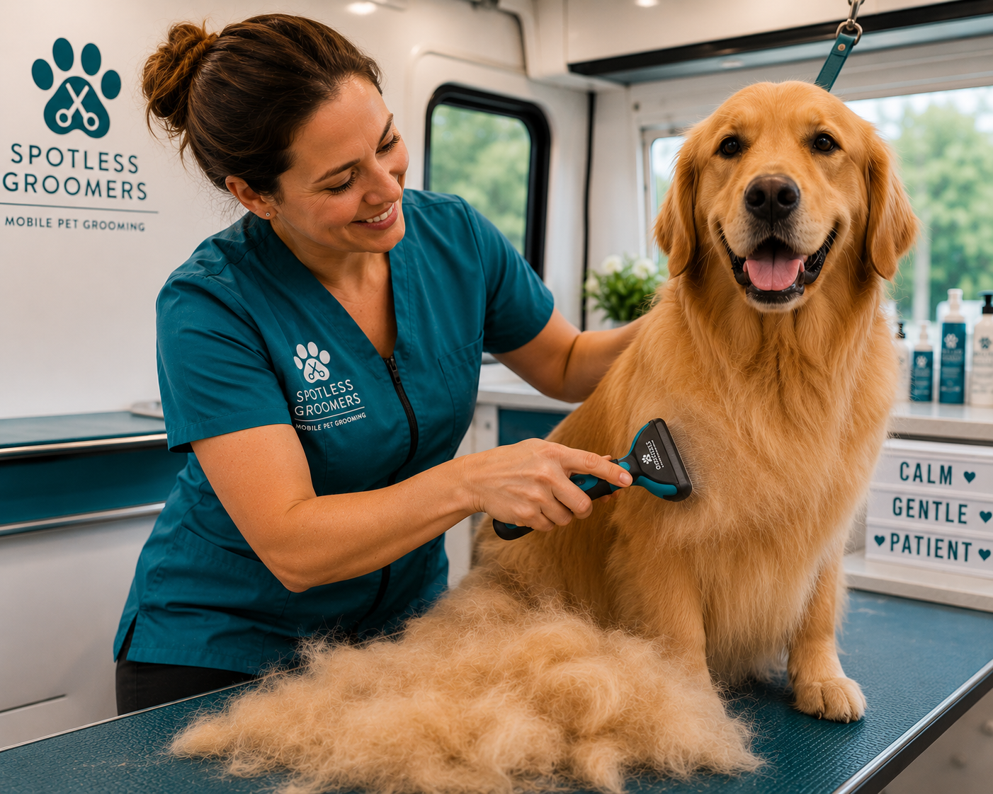 De-shedding treatment — Spotless Groomers