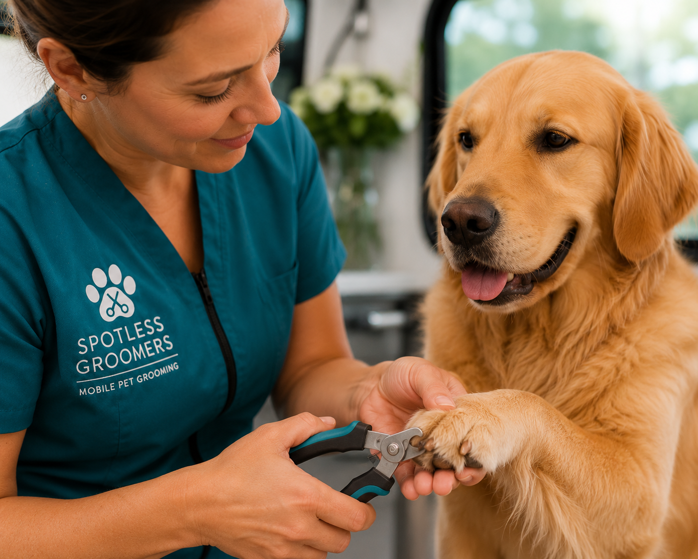 Dog nail trimming — Spotless Groomers