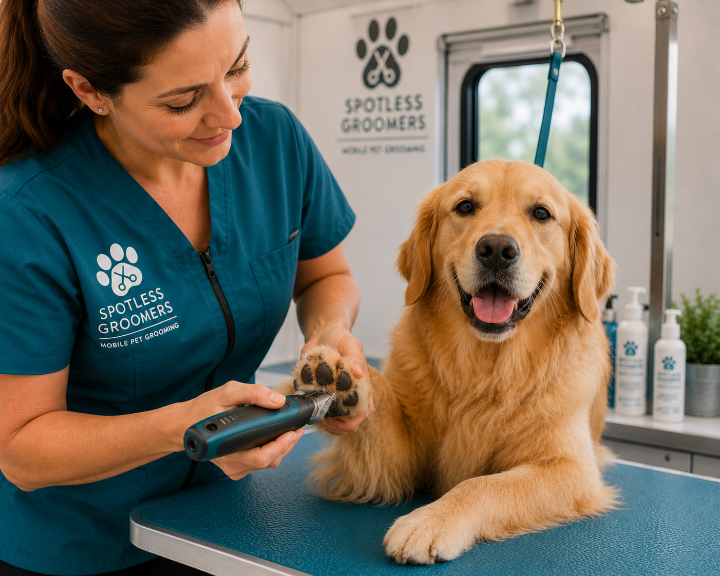 Paw pad trimming — Spotless Groomers